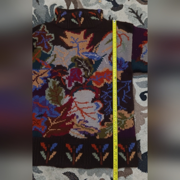 80s Sweater Wool Thick Knit Fall Winter Vintage Ski Jumper Hong Kong XL Pullover - Picture 9 of 12